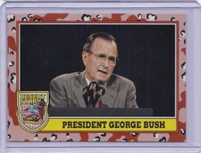 1991 Topps Desert Storm President George Bush #177 Series 3 ID9