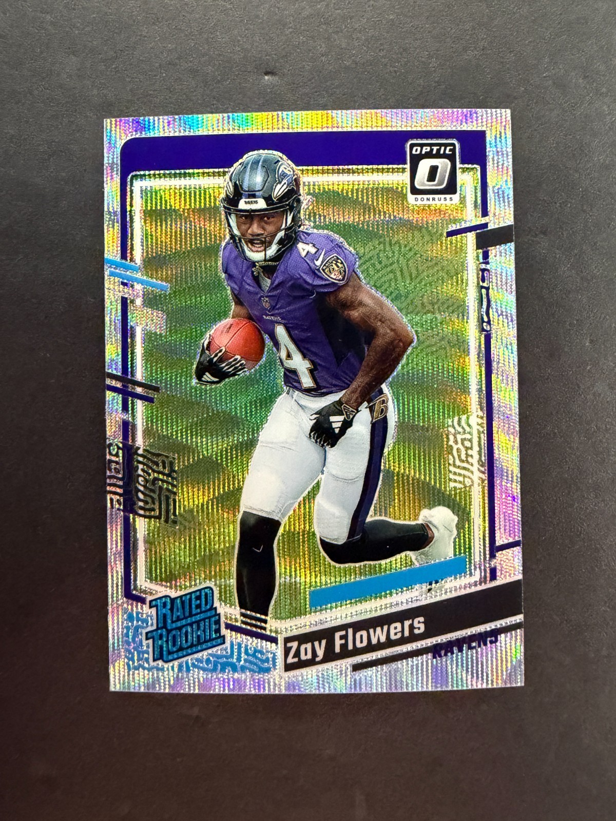 Zay Flowers 2023 Panini Donruss Optic Rated Rookie Wave /300 #210