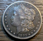 Toned Circulated 1883s Morgan Silver Dollar