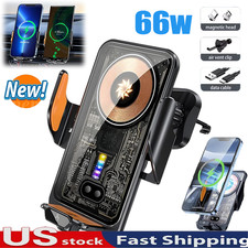 66W Fast Wireless Car Charger Automatic Clamping Mount Air Vent Phone Holder New