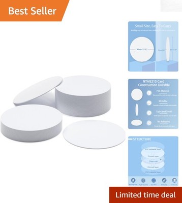 Versatile 12 PCS NFC Tags 30mm - Waterproof NTAG215 Coins for Personalization