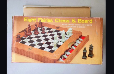 Eight Fairies Chess & Board Set - Complete and in great condition