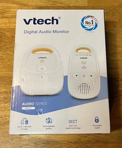 VTech baby monitor DM111 Rechargeable Digital Audio 5-Levels 1,000ft Range  