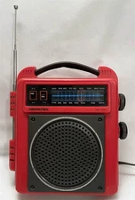 Rare Vintage SOUNDESIGN Model 2240B Red Portable Radio c.1978