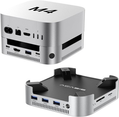 ACASIS Mac mini M4 Dock Dual Bay NVMe SSD 4K HDMI