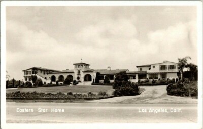 Los Angeles CA California Eastern Star Home Vintage Postcard RPPC