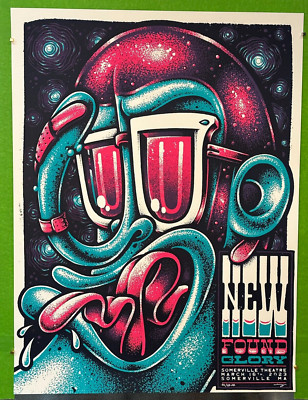 2023 New Found Glory Poster Somerville, MA Twin Home Prints AE