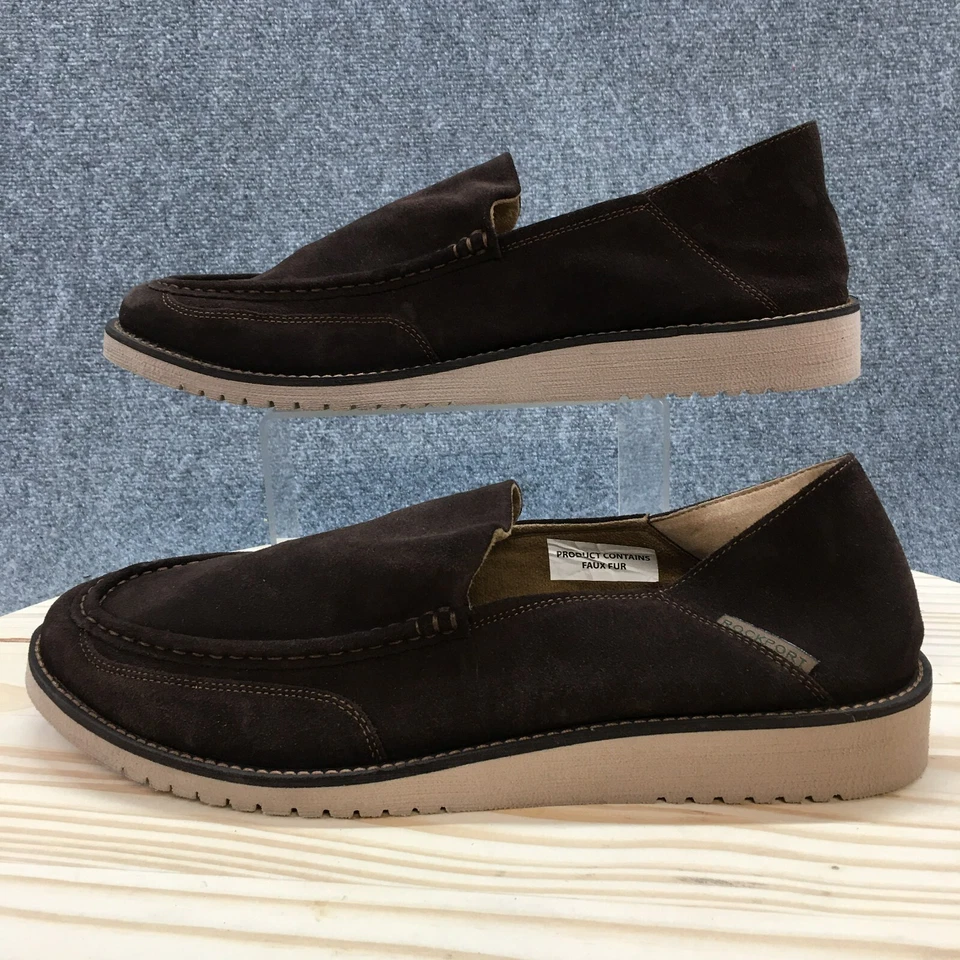 Zapatillas Rockport Para Hombre 14 M Axelrod Crushback Mocasines Sin Cordones Marrón Piel Sintética Foto 2 de 4