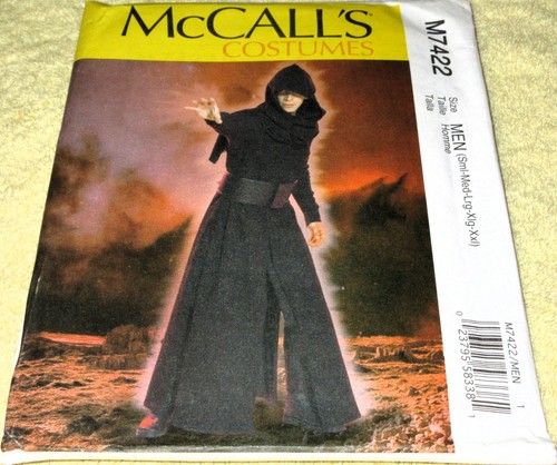 Lot 2 McCall's Costumes 7421 7422 "STAR WARS" Halloween Miss Men Sewing Patterns - Picture 4 of 6