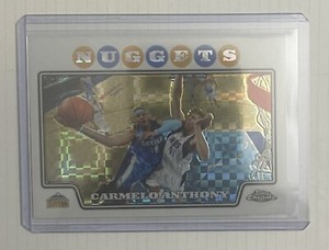 2008 topps chrome xfractor carmelo anthony 139/288