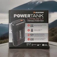 Celestron - PowerTank Lithium LT Telescope Battery, 12V Plus USB, Rechargeable!