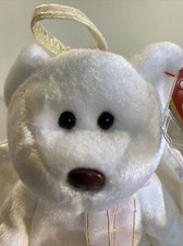 Ty Beanie Babies Halo the Angel Bear Toy 1998