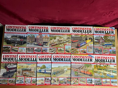 Continental Modeller Train Magazines Years 2013 2014 2015 2016 2017 x11 mixed