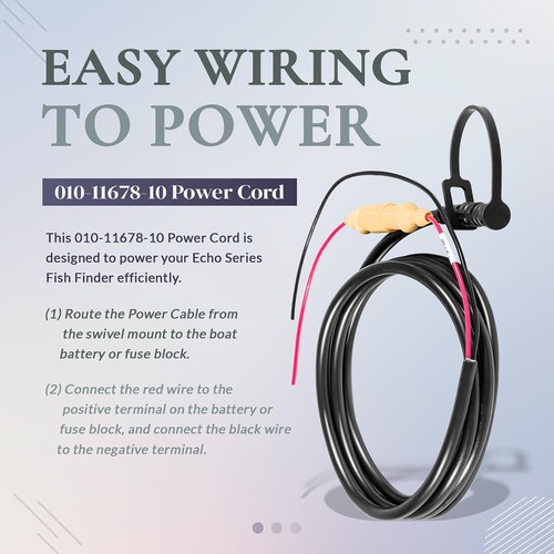 Fits Garmin 010-11678-10 Power Cord For Echo Series 4-Pin Power Cable - Picture 5 of 12