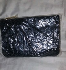 Gucci Black Velveteen GG Pattern Beauty Makeup Clutch Purse 9.8"x 6.5"