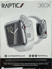 Raptic 360X Screen Protector  Shock Absorbs for Apple Watch 38MM. New In Box.