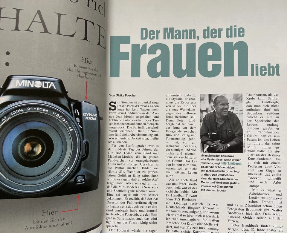 Peter Lindbergh signiert STERN Portfolio Fotograf Unterschrift Signed Autogramm - Bild 4 von 4