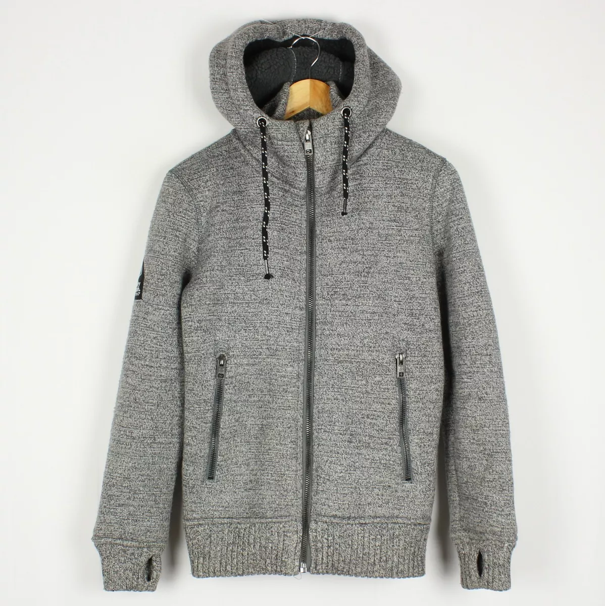 Mens grey superdry hoodie 2025
