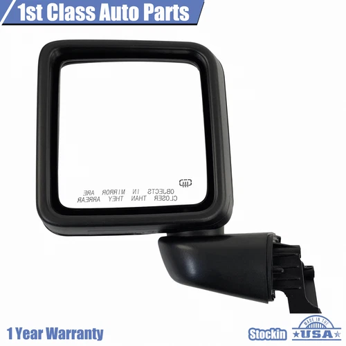 Left Driver Side Rear View Mirror 68281891AE For 18-21 Jeep Wrangler Jl