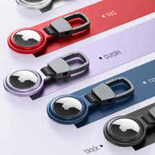 For Apple AirTag Magnetic Metal Holder Keyring Carry Case Keychain Air Tag