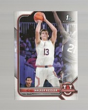 2021-22 Bowman University Walker Kessler Rookie Card RC Memphis Grizzlies