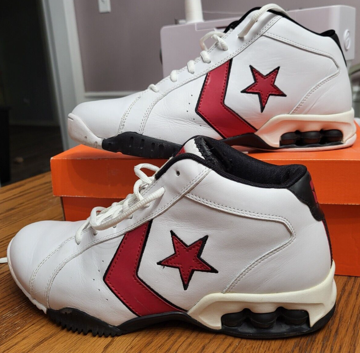 Rare '03 Converse Icon Pro Leather Miami Heat Dwyane Wade NBA