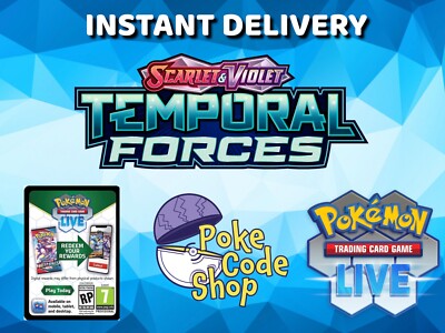 100x TEMPORAL FORCES Live Pokemon Booster Codes Online SOFORT QR EMAIL VERSAND
