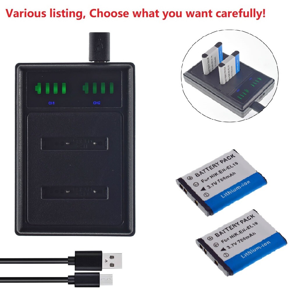 Berenstargh Dual LCD USB Ladegerät F. Nikon Casio NP-120 CoolPix S2500 S3100 S4100 | ONLINESHOP