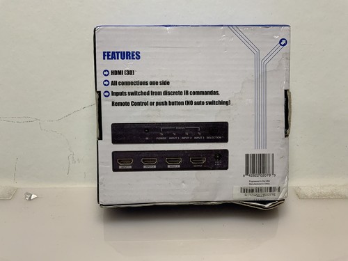 Conmutador HDMI binario 3x1, admite 3D y color profundo (B-220-HDSWITCH-3x1) - Imagen 2 de 2
