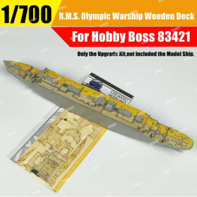 1/700 R.M.S. Olympic Warship Wooden Deck+Masking Sheet Kit for Hobby Boss 83421