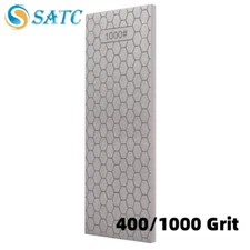 8inch Diamond Sharpening Bench Stone Knife Sharpener Double Sided 400/1000 Grit