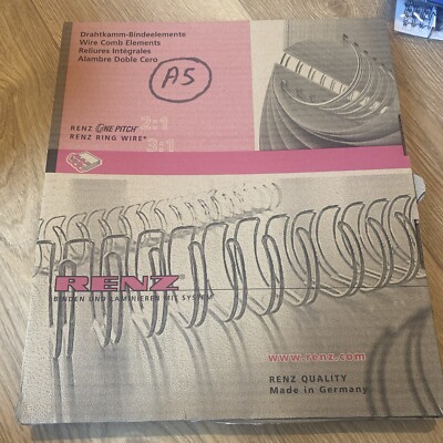 Renz 2:1 und 3:1 A5 Ringdrahtbindung 3/16'' / 5,5 mm WEISS