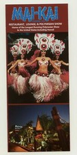 MAI-KAI POLYNESIAN TIKI RESTAURANT - ADVERTISING BROCHURE - FORT LAUDERDALE FL