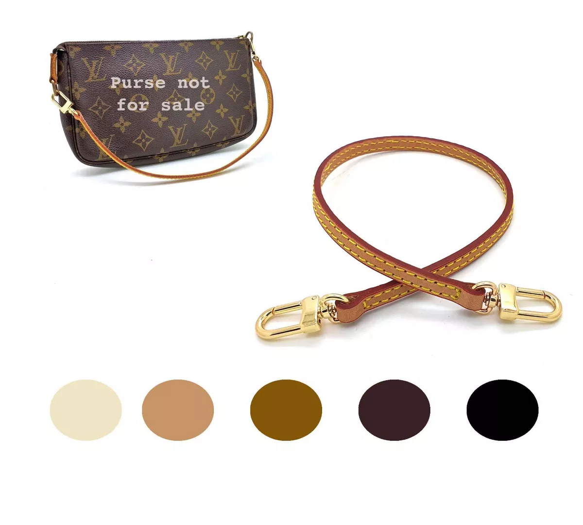 lv leather strap for purse