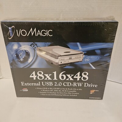 VINTAGE SEALED NEW I/O MAGIC 48x16x48- Internal CD-RW Rewritable Drive