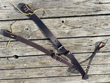 Dark brown leather complete rear cinch US made NWT