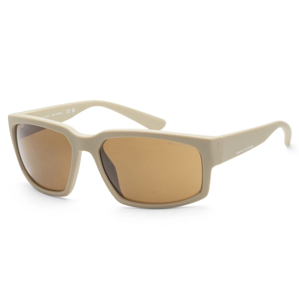 Gafas de sol Armani Exchange para hombre 61 mm beige mate AX4142SU-834873-61