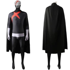 Red X Jumpsuit Teen Titans Bodysuit Cloak Cosplay Costume Halloween Adult/Kids