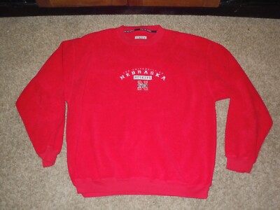 VINTAGE Gear For Sports Nebraska Huskers Fleece Sweatshirt Sweater