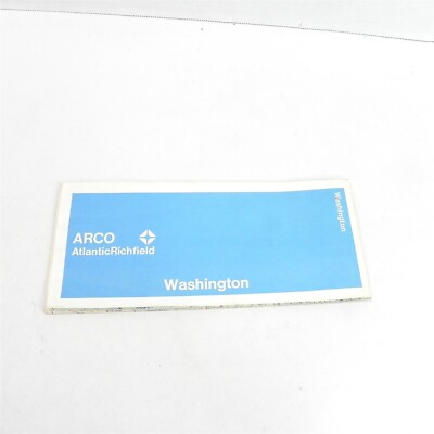VINTAGE 1970 ARCO RICHFIELD OIL CO MAP OF WASHINGTON ATLANTIC ROAD TOURING GUIDE