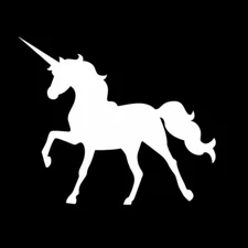 Unicorn silhouette vinyl sticker decal car window