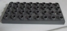 Lego Duplo 4X8 Base Plate Gray Thin
