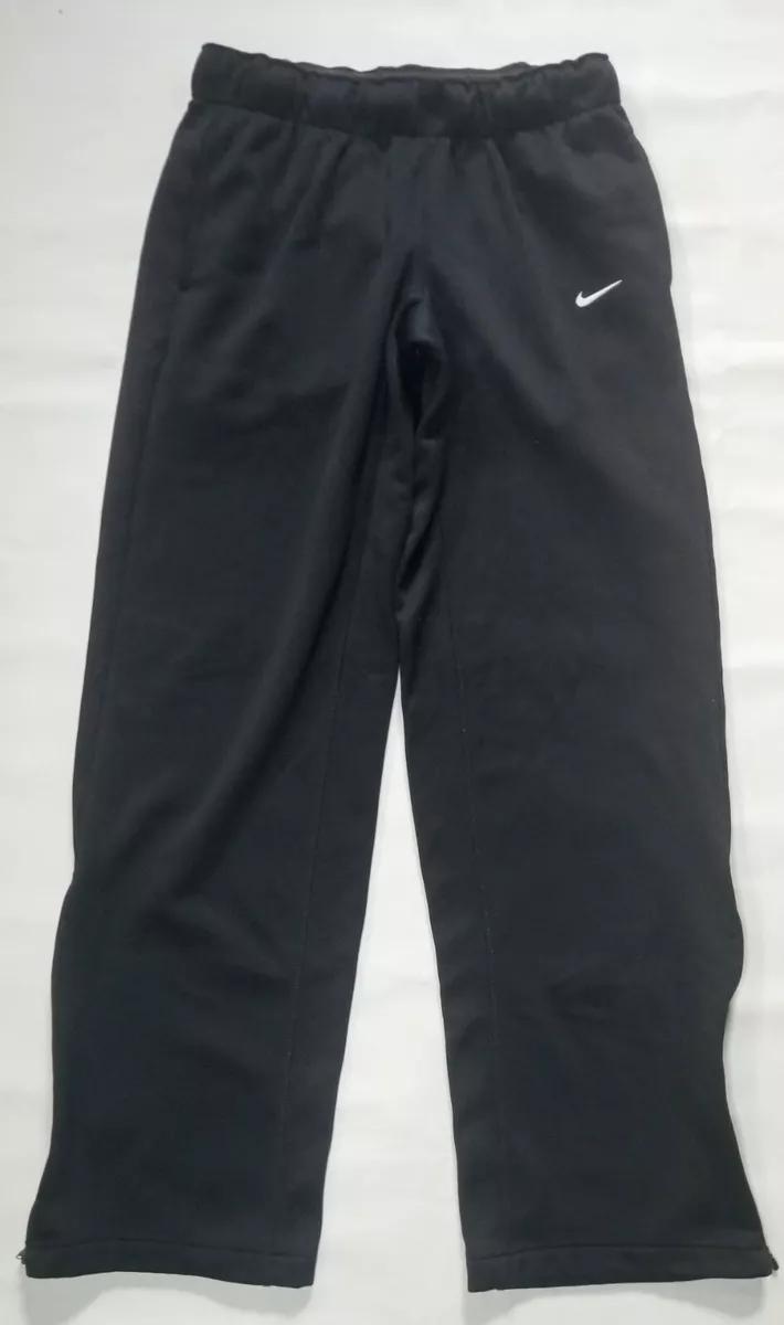 NIKE THERMA FIT ATHLETIC PANTS SWEATPANTS MENS SMALL BLACK