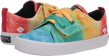 NIB Sperry Crest Vibe Jr Sneaker Rainbow 6 Unisex Little Kid Boy Girl