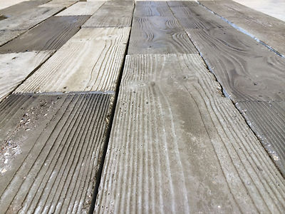 New Idea! COMMERCIAL RUBBER MOLDS CONCRETE WOOD GRAIN PATIO PAVERS VENEER TILES