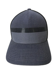 Gray Black Fitted Flex Fit Small Medium Adult Logo Baseball Cap Hat