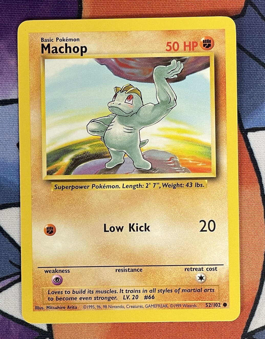 Machop 52/102 - Base Set Common - Pokemon WOTC