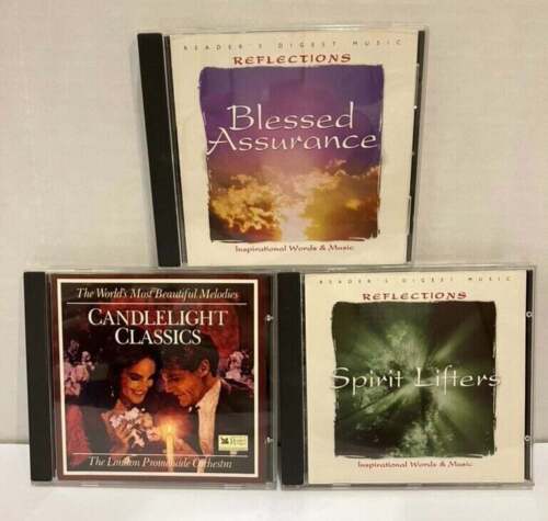 Reader's Digest CD Lot of 3 Candlelight Classics Reflections Inspirational Words