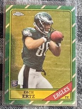 Zach Ertz 2013 Topps Chrome 1986 Rookie Card RC #6 EAGLES. rookie card picture