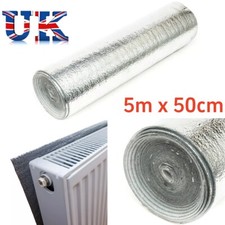 50cmx5m Radiator Heat Reflective Insulating Foil Aluminum Film Insulation Heater